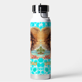 Botella De Agua Tropical Beach, Lets Go to The Beach, 