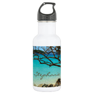 Botella de agua tropical de St. John USVI de la