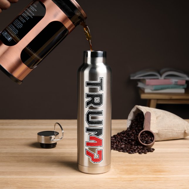 BOTELLA DE AGUA TRUMP 47 | TRUMP VANCE 2024 (Café)