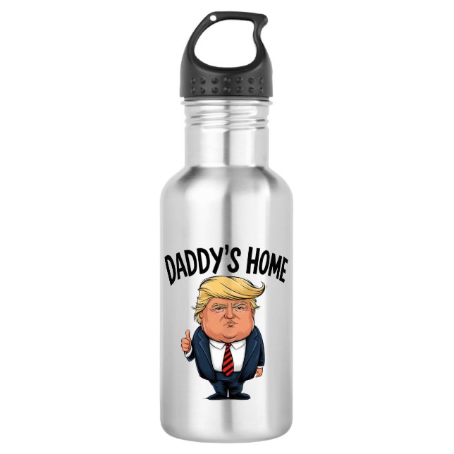 Botella De Agua Trump le devuelve a Estados Unidos a casa de papá (Anverso)