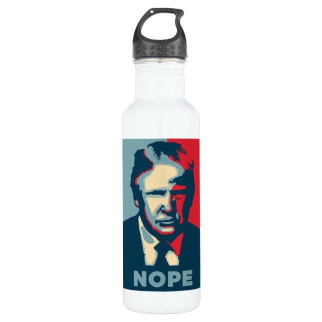 Botella de agua Trump Nope (Anverso)