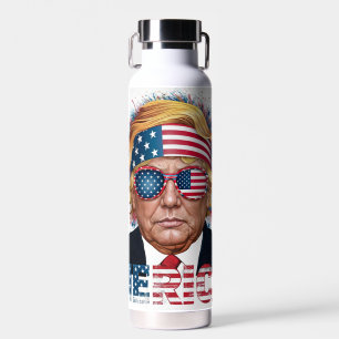 Botella De Agua Trump patriótico