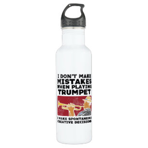Botella De Agua Trumpet - Jugando Una Trumpeta