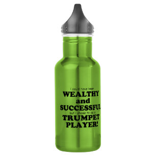 Botella De Agua Trumpet rico y exitoso