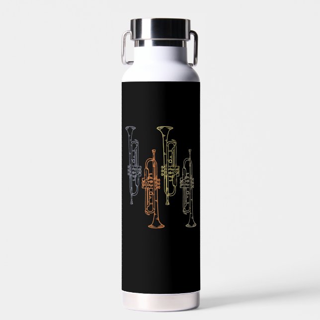 Botella De Agua Trumpets Vintage (Delantero)