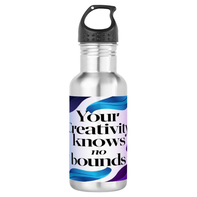 Botella De Agua Tu Creatividad No Tiene Límites 3 (Anverso)