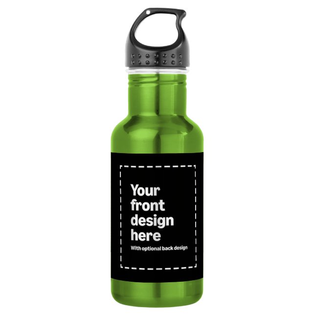 Botella De Agua Tu Diseño Aquí (Anverso)