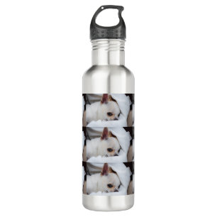 Botella De Agua Tu mascota perro cachorro personalizado foto patró