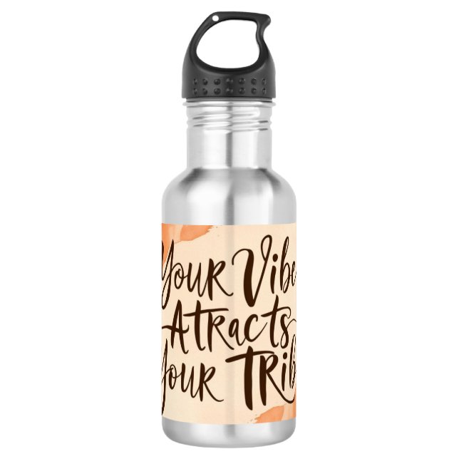 Botella De Agua Tu Vibra Atrae a Tu Tribu 4 (Anverso)