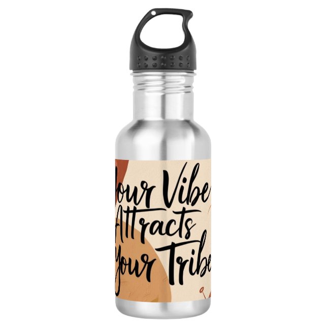 Botella De Agua Tu Vibra Atrae a Tu Tribu 5 (Anverso)