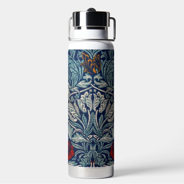Botella De Agua Tulipán y Rosa, William Morris (Reverso)