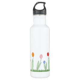 Botella De Agua Tulipanes de la primavera