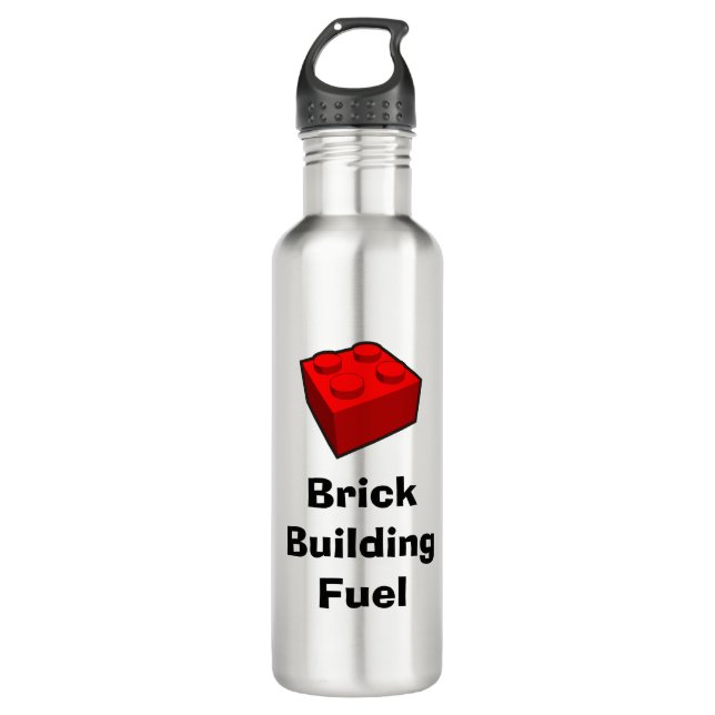 Botella De Agua Tumbler de combustible de construcción de ladrillo (Anverso)