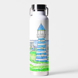 Botella De Agua Tumbler de faro térmico de 20 oz