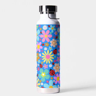 Botella De Agua Tumbler de flores fiestas