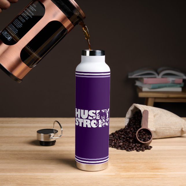 Botella De Agua Tumbler Insulado Husky Strong (Café (girado))
