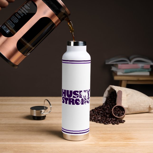 Botella De Agua Tumbler Insulado Husky Strong (Café (girado))