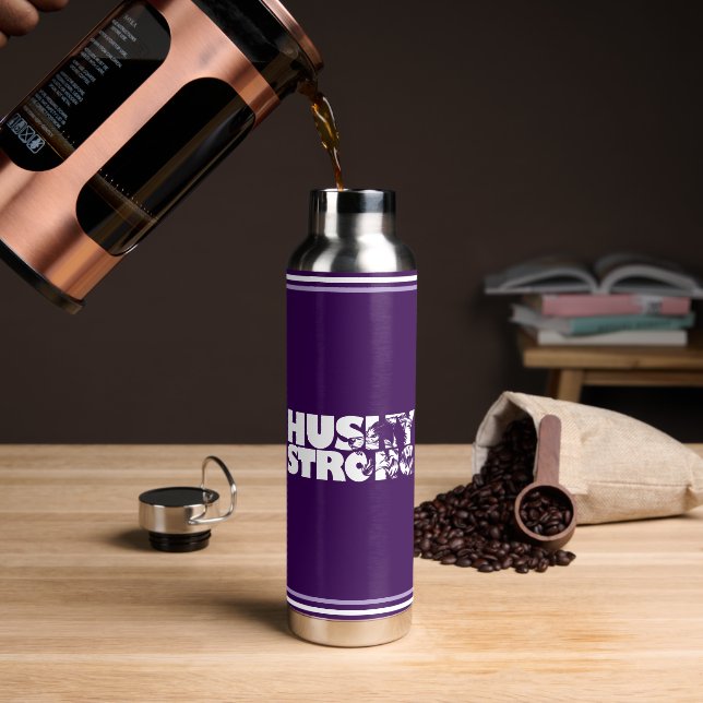 Botella De Agua Tumbler Insulado Husky Strong (Café (girado))