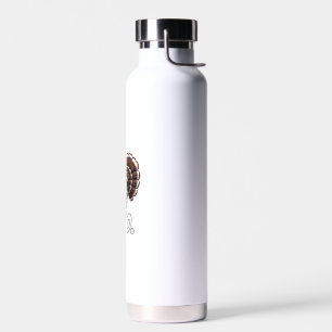 Botella De Agua Turco Cow Cstume Funny Moo De Acción De Gracias