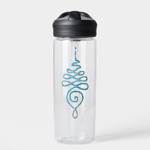 Botella de agua Turquesa Unalome