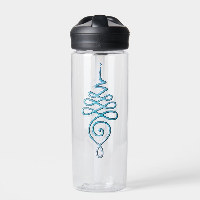 Botella De Agua Turquoise Unalome  water bottle (Delante)