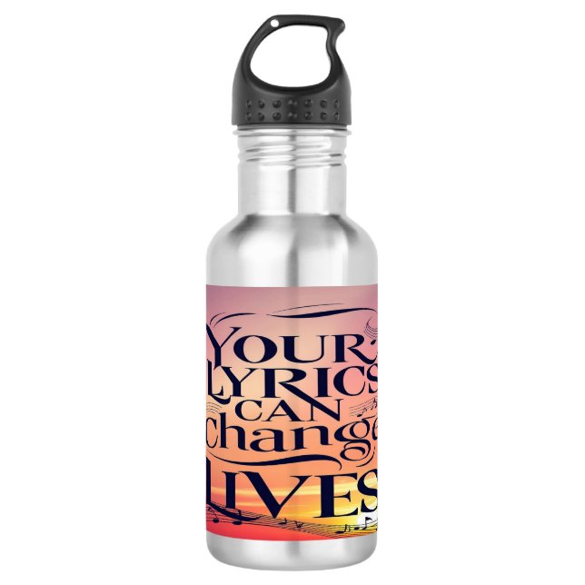 Botella De Agua Tus letras pueden cambiar vidas (Anverso)