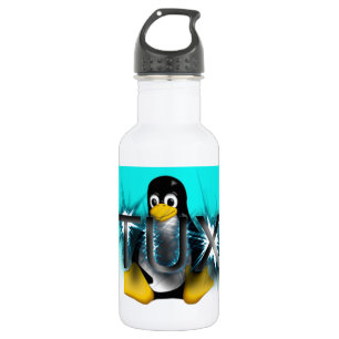Botella De Agua TUX escarchado