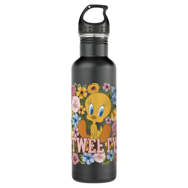 Botella De Agua TWEETY™ Floral Embroidery Graphic (Anverso)