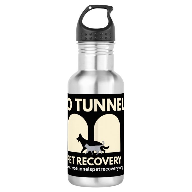 Botella de agua Two Tunnels (Anverso)