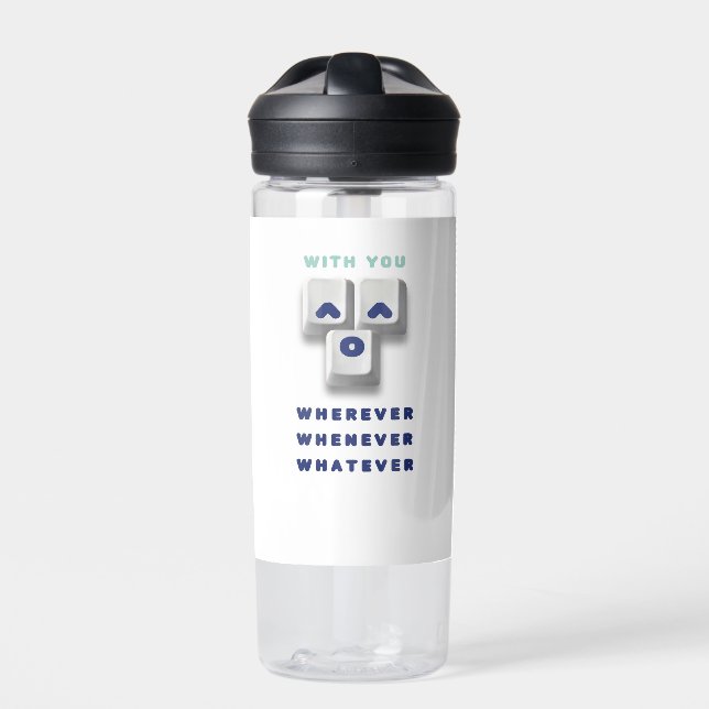 Botella De Agua typography_2_with you_2 (Delante)