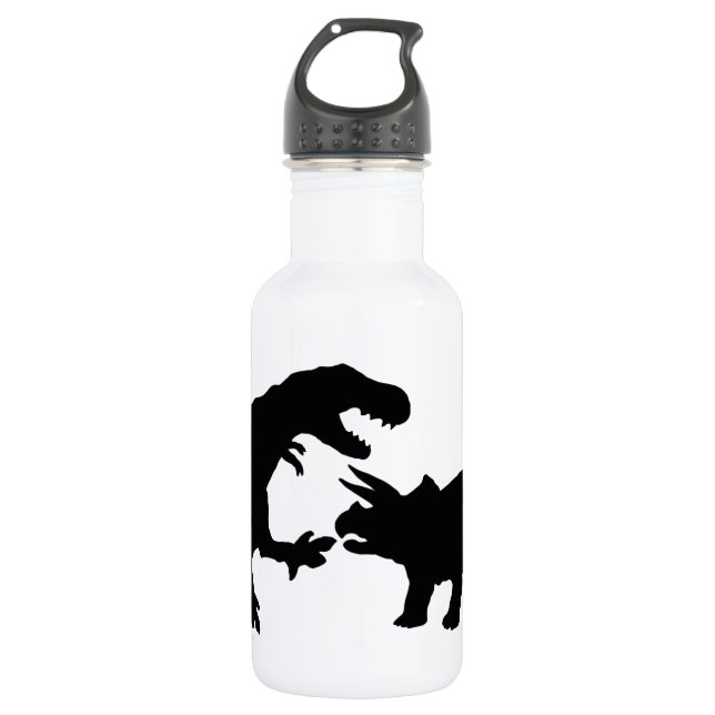 Botella De Agua Tyrannosaur y Triceratops b (Anverso)