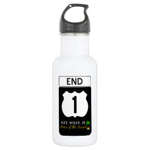 Botella De Agua U.S. Señal de tráfico de la ruta 1