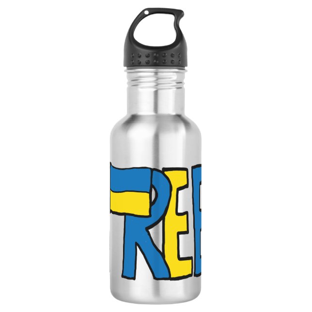 Botella De Agua Ucrania libre (Anverso)