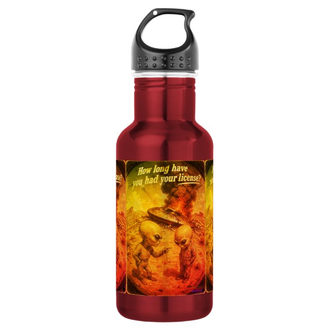 Botella De Agua UFO Roswell 40-50s (Anverso)