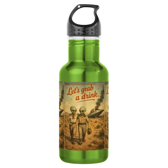 Botella De Agua UFO Roswell 40-50s (Anverso)