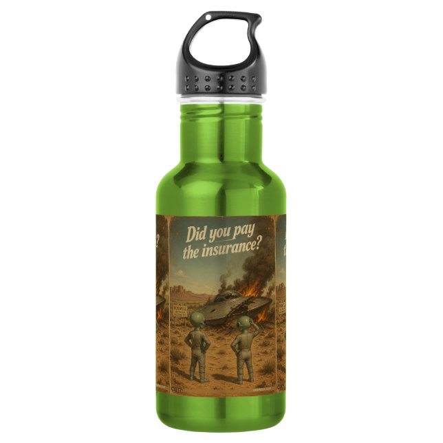 Botella De Agua UFO Roswell 40-50s (Anverso)