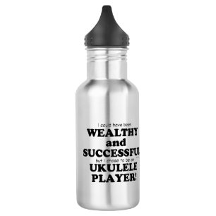 Botella De Agua Ukulele rico y exitoso