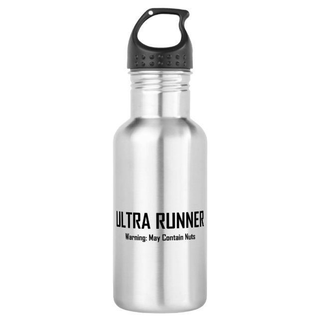 Botella De Agua Ultra Runner, Advertencia Puede Contener Tuercas (Anverso)