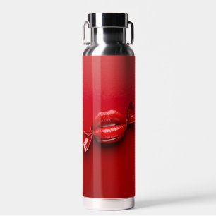 Botella De Agua un caramelo rojo