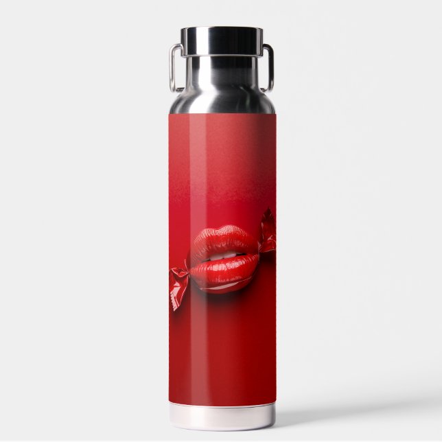 Botella De Agua un caramelo rojo (Delantero)