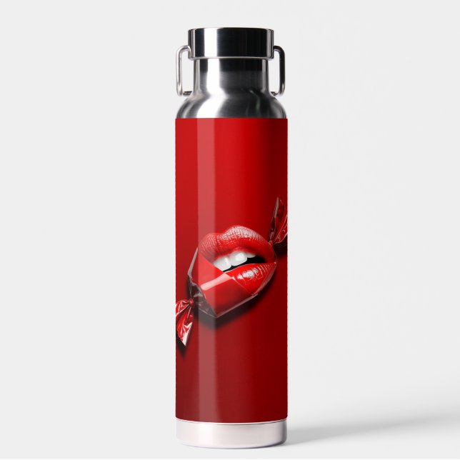 Botella De Agua un caramelo rojo (Delantero)