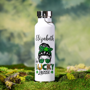 Botella De Agua Un lugar afortunado con el nombre de St. Paddy's