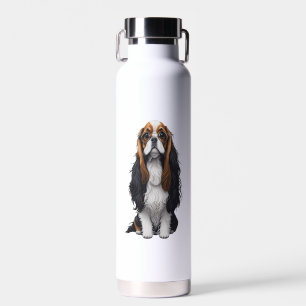 Botella De Agua Un perro lindo Rey Charles Spaniel