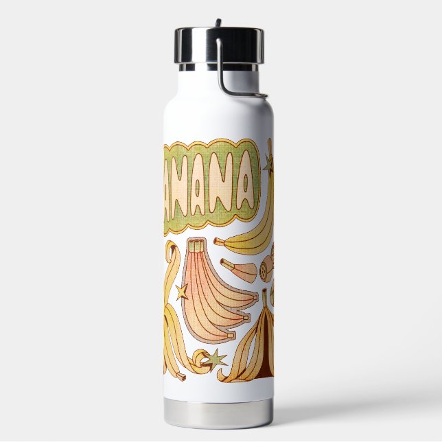 Botella De Agua Un plátano/Ilustracion de banana (Izquierda)