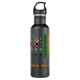 Botella De Agua Un rasta de amor reggae la bandera estadounidense 