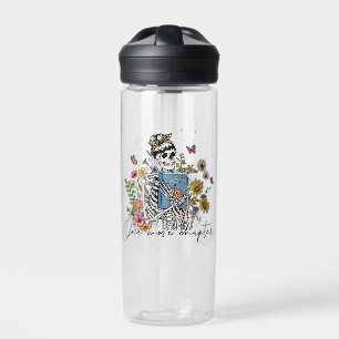 Botella De Agua Un Skeleton floral más de capítulo