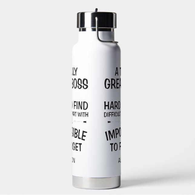 Botella De Agua Un tazón personalizado para un jefe verdaderamente (Izquierda)