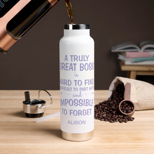 Botella De Agua Un tazón personalizado para un jefe verdaderamente (Subido por el creador)