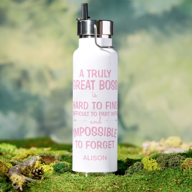 Botella De Agua Un tazón personalizado para un jefe verdaderamente (Subido por el creador)