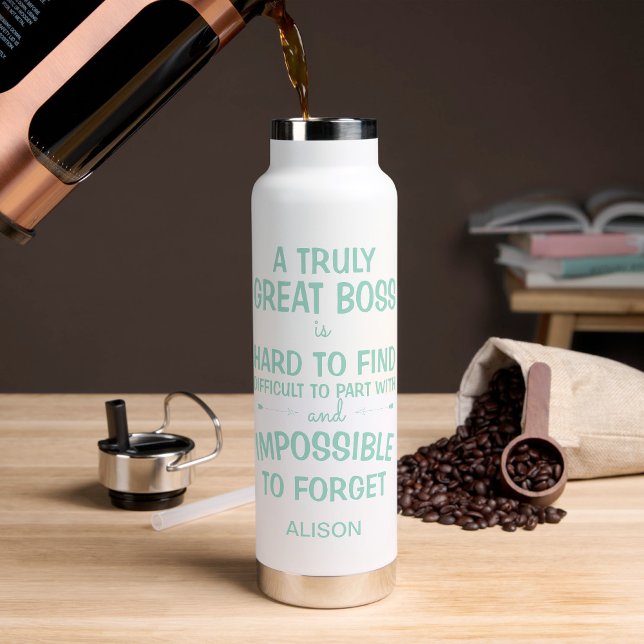 Botella De Agua Un tazón personalizado para un jefe verdaderamente (Subido por el creador)